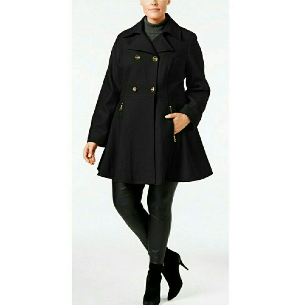 Flare out peacoat